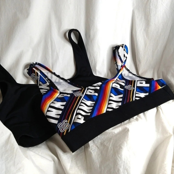 BOGO Pink Ultimate Sports Bra Bundle EUC ❤️ - Picture 1 of 14